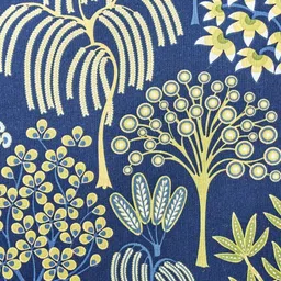 Home Centre Ebony Grace Bellona Blue & Yellow 2 Pieces Cotton Printed Filled Cushion-39