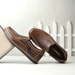 Valentino Premium Men Leather Slip-On Sneakers-image-99