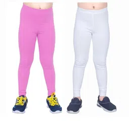 Tik Tok WEARS Girls Pink Churidar Length Leggings-picture-28