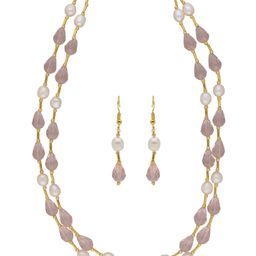 Sri Jagdamba Pearls Dealer Gold Plated Beaded Layered Jewellery Set-image-50