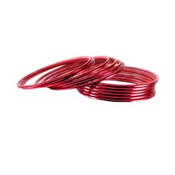 Vidhya Kangan Red Brass Bangles-image-67