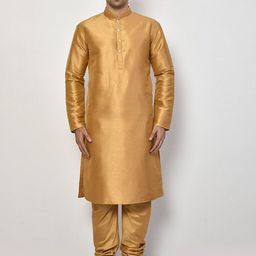 Arihant Rai Sinha Men Regular Pure Silk Kurta with Churidar-image-89