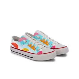 CROWCIA LONDON Women Woven Design Sneakers-image-103
