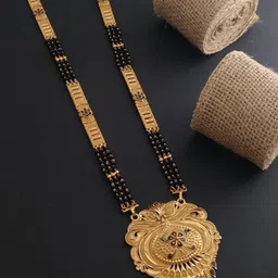V.K.PAYAL.JEWELLERY Gold-Plated Artificial Beaded Mangalsutra-picture-17