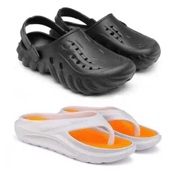 BERSACHE Men Pack of 2 Self Design Clogs-picture-10