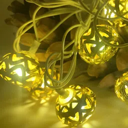 ENORMITY Yellow Round Shape String Lights-1