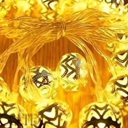 SPARK WORLD Yellow Ball Shape String Lights-35