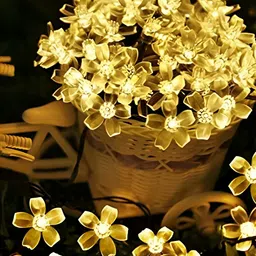 SPARK WORLD Yellow Flower Shaped LED Rice String Lights-23