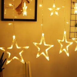 SPARK WORLD Yellow Star Shape String Lights-31