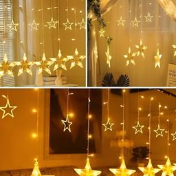 SPARK WORLD Yellow Star Shaped String Lights-33