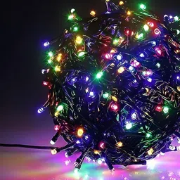 ENORMITY Blue & Green Rice Shape String Lights-18