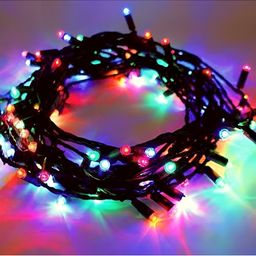 ENORMITY Blue & Red Rice Shape String Lights-48