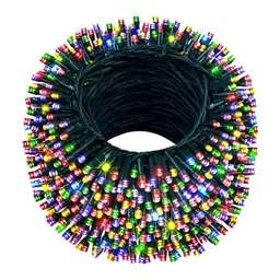 SPARK WORLD Pink & Green LED String Lights-33