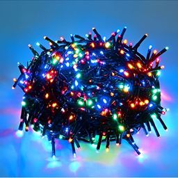 ENORMITY Green & Blue Rice Shape Bulb String Lights-15