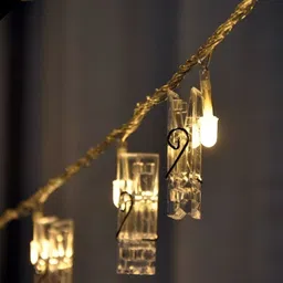 SPARK WORLD Transparent Photo Clip String Lights-7