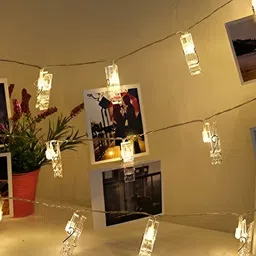 SPARK WORLD Transparent Photo Clip String Lights-9
