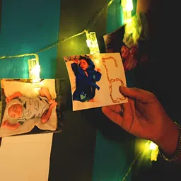 SPARK WORLD Transparent Photo Clip String Lights-10