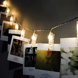 ENORMITY White Photo Clip String Lights-23