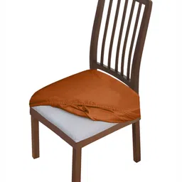 HOKIPO Brown Velvet Chair Cover-image-35