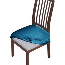HOKIPO Blue Velvet Chair Cover-image-41