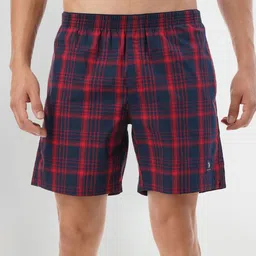 U.S. Polo Assn. Men Checked Pure Cotton Twill Boxers EX001-NI0-CH-image-22