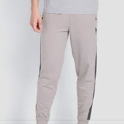 U.S. Polo Assn. Men Contrast Panel Tapered Fit Lounge Joggers-image-15