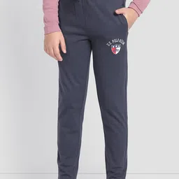 U.S. Polo Assn. Boys Printed Detail Drawstring Waist OKR01 Track Pants-26
