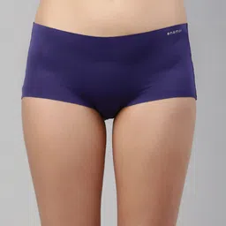 Enamor Women Blue Solid Seamless Boy Shorts PS40-image-58