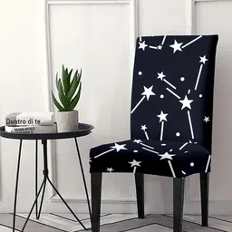 Cortina Black Printed Chair Covers-40