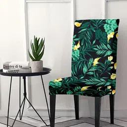 Cortina Green Printed Chair Cover-30