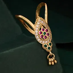 ATIBELLE Gold Plated Cubic Zirconia Stones Studded Finger Ring-16