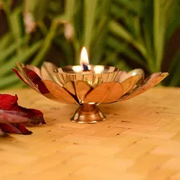 Craftvatika Set of 12 Gold-Toned Diyas-7