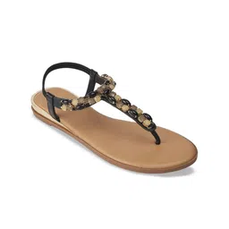 PEPPER Women Embellished Ethnic T-Strap Flats-image-27