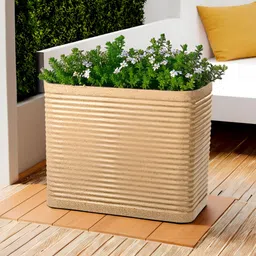 Myntra Elegant Homes Brown Textured Marble Unbreakable UV Protected Planter-32