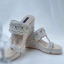 Shradha Hedau Footwear Couture Women Embellished Wedge-41