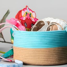 SUI DHAGGA Blue Set of 1 Regular Desk Organiser Organisers-20
