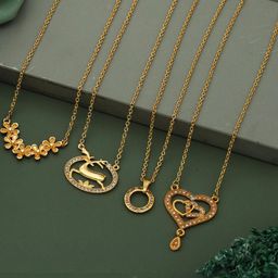 Anouk Set Of 4 Gold-Plated Brass Necklace-image-80