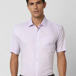 Van Heusen Men Spread Collar Textured Cotton Slim Fit Formal Shirt-picture-43