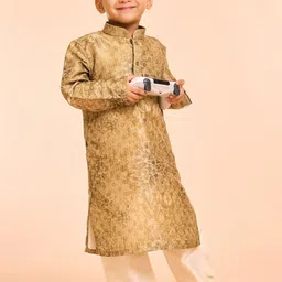 Manyavar Boys Floral Printed Kurta with Pyjama-image-72