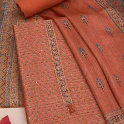 Soch Printed Unstitched Dress Material-image-11