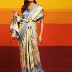 DIVASTRI Floral Zari Banarasi Saree-picture-4
