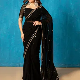 NUD Embroidered Zari Saree With Blouse and Peticoat-image-76
