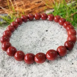 VIBESLE Unisex Red Jasper Bracelet-image-65
