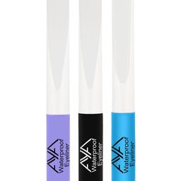 AYA Set Of 3 Long-Lasting Waterproof Liquid Eyeliner - 5ml Each - Kohl Black-Pastel Blue-image-59