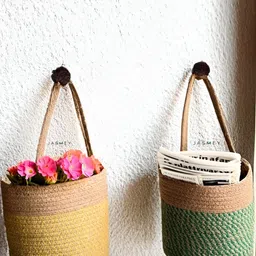 JASMEY HOMES Green Set of 2 Reusable Multi-Utility Organisers-47