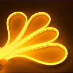 ENORMITY Yellow Rice Shape Rope String Lights image 2