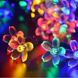ENORMITY Blue & Yellow Flower Shape String Lights image 2