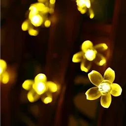 ENORMITY Yellow Flower Shape String Lights image 2