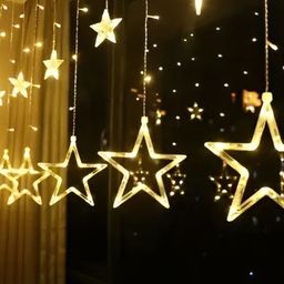 SPARK WORLD Yellow Star Shaped String Lights image 3