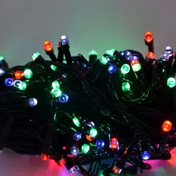 SPARK WORLD Black Rice Shape String Lights image 5